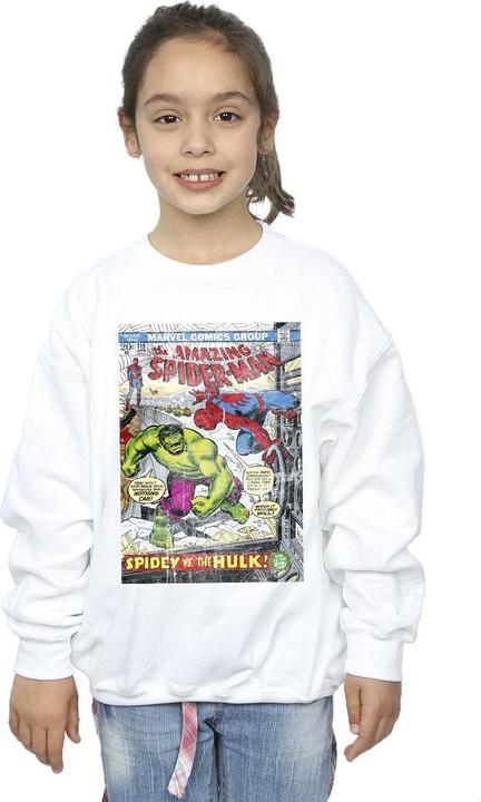 Image du produit - Sweat SPIDER-MAN VS HULK COVER - Fille (104)