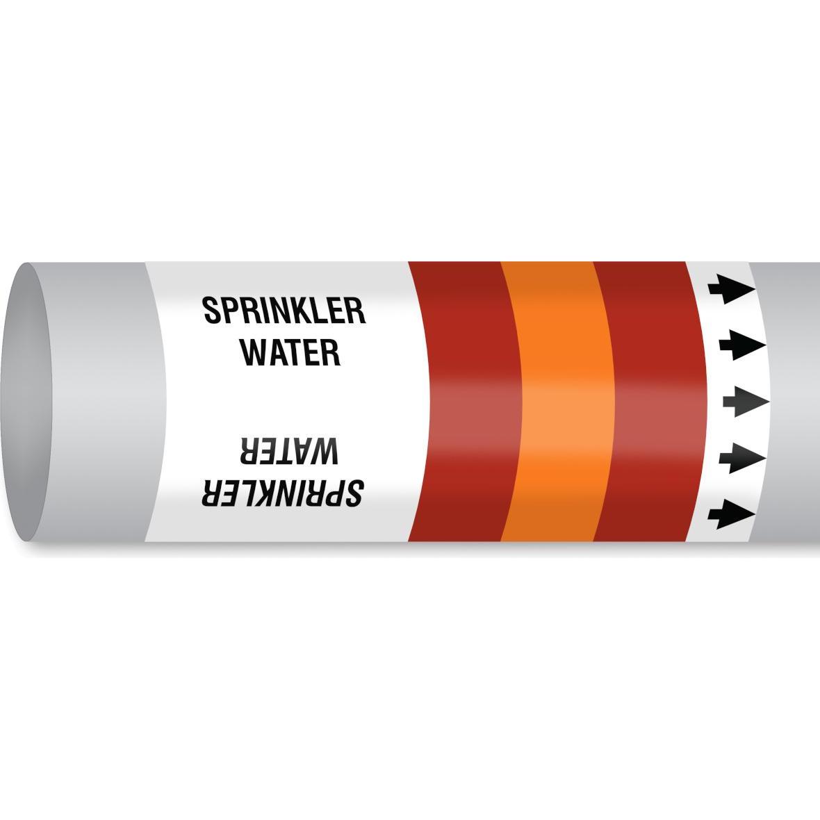 Brady, Segnaletica di sicurezza, B-7541, ISO 14726 IMO Pipe markers - Sprinkler water (acqua per la lotta antincendio in sistemi