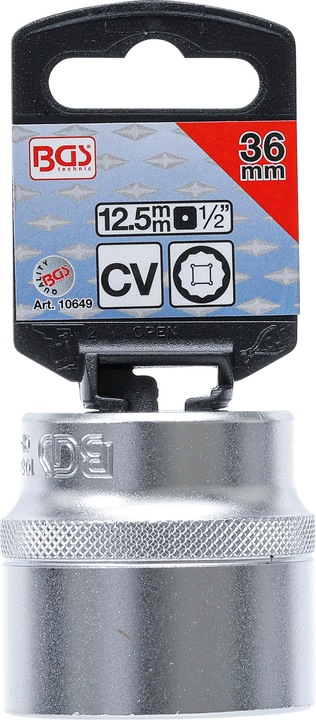 Actual product image BGS Socket, 12-point 12.5 mm (1/2") Drive 36 mm (36 mm)