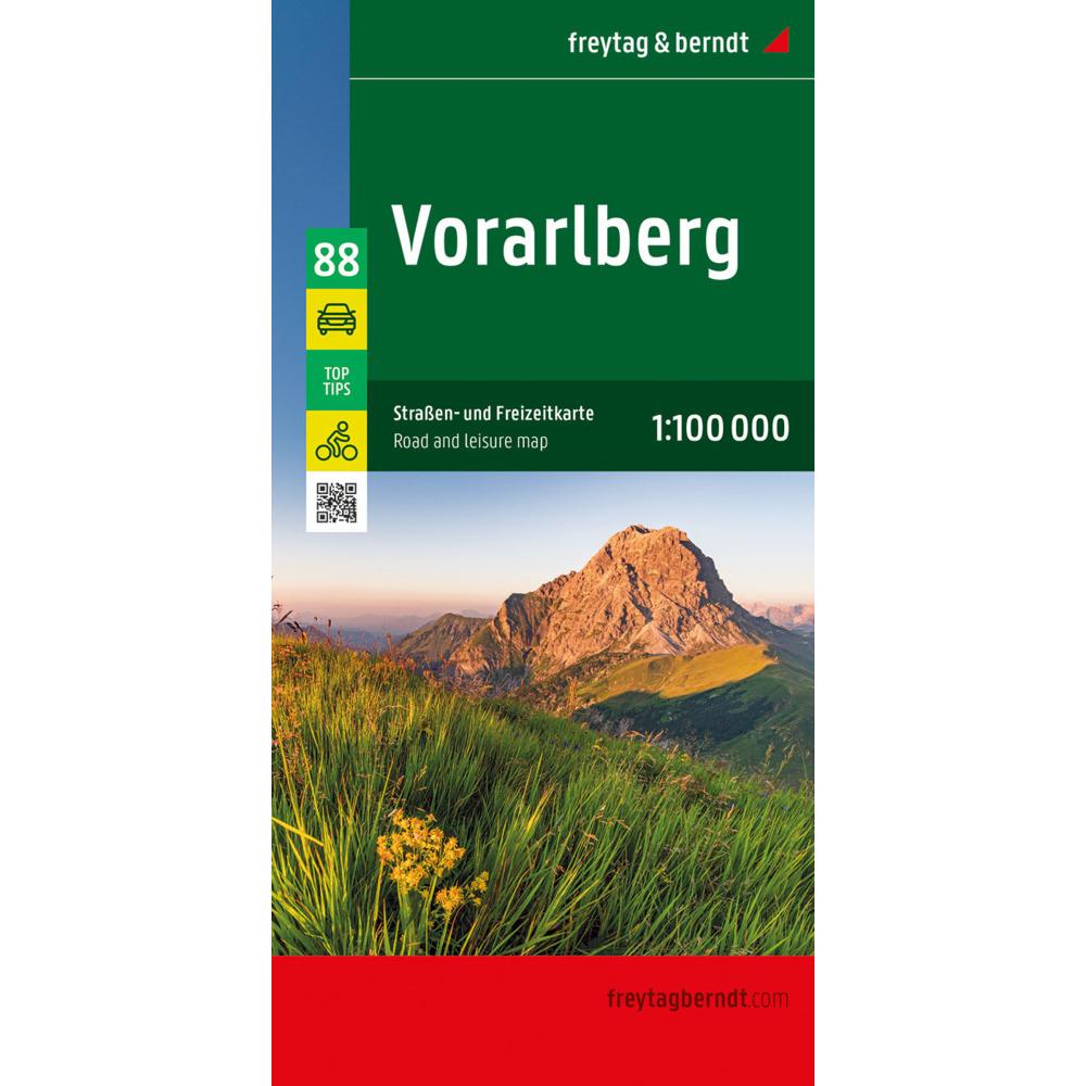 Thumbnail - Vorarlberg, Strassen- und Freizeitkarte 1:100.000, freytag & berndt, Landkarte
