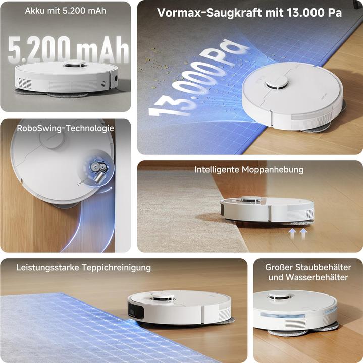 Image du produit Dreame L10s Pro Gen 3 (13000 Pa, Tampons d'essuyage (rotatifs))