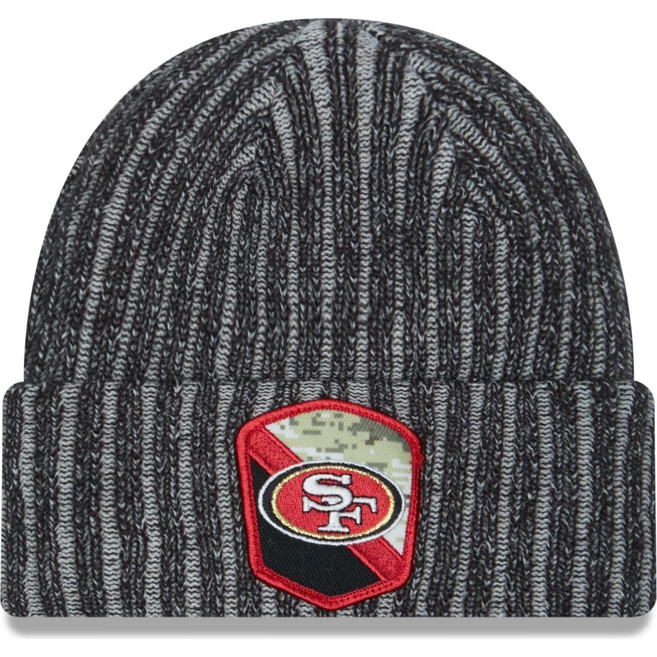 New Era, Herren, Mütze, Salute to Service Wintermütze San Francisco 49ers, Schwarz