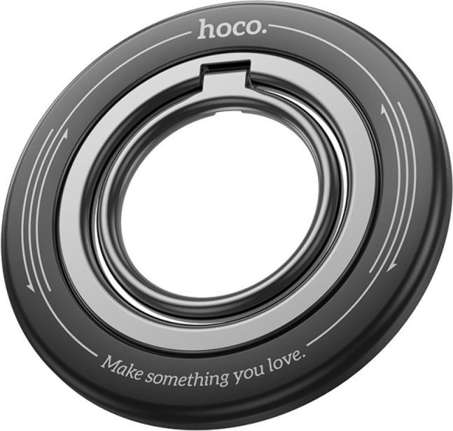Actual product image Hoco Auto holder magnetic mobile phone ring holder GH3 black