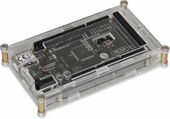 Actual product image Joy-it Arduino Mega Case Housing for Arduino Mega2560R3 Transparent