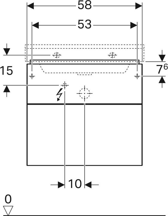 Produktbild Geberit 500.506.43.1 (58 x 46 x 53 cm)