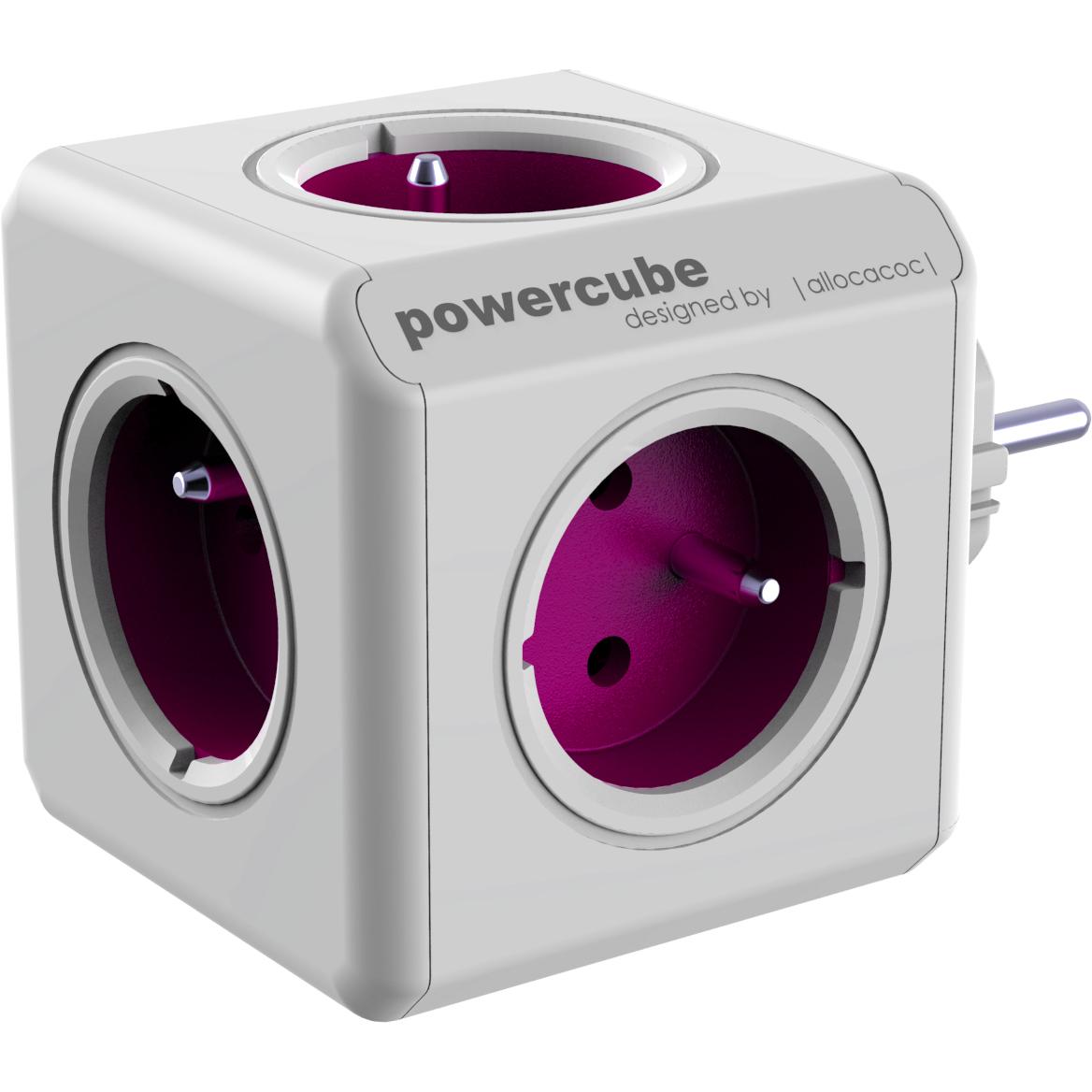 Allocacoc, Steckdosenleiste, ReWiRable Verlängerungskabel 5 AC-Ausgänge Violett (5 x, C14)