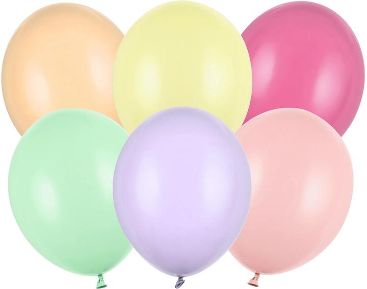 Partydeco Luftballons Mehrfarbig Pastell 30cm (50St.) (50x)