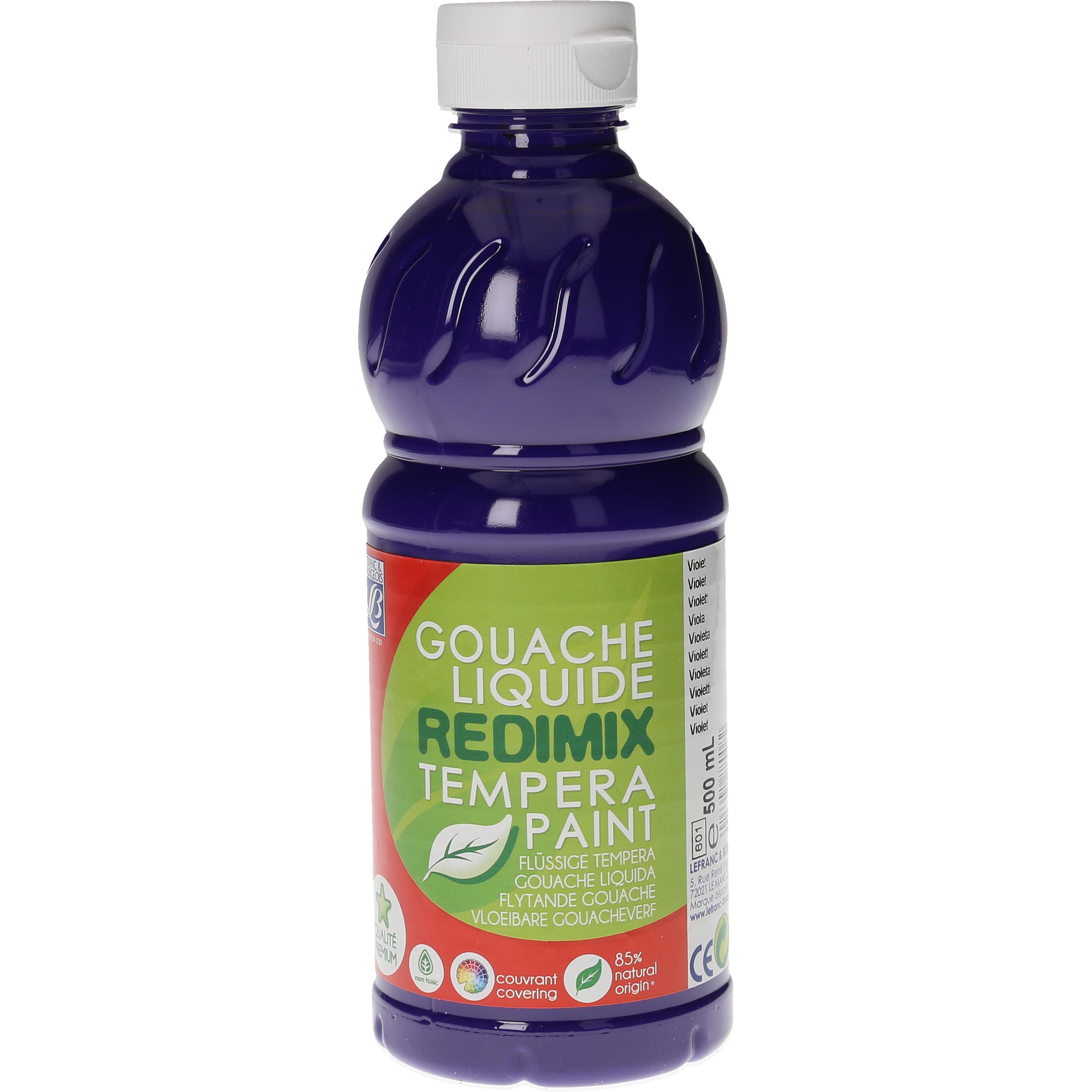 Lefranc & Bourgeois, Künstlerfarbe + Bastelfarbe, C&C Gouache Redimix (Violett, 500 ml)