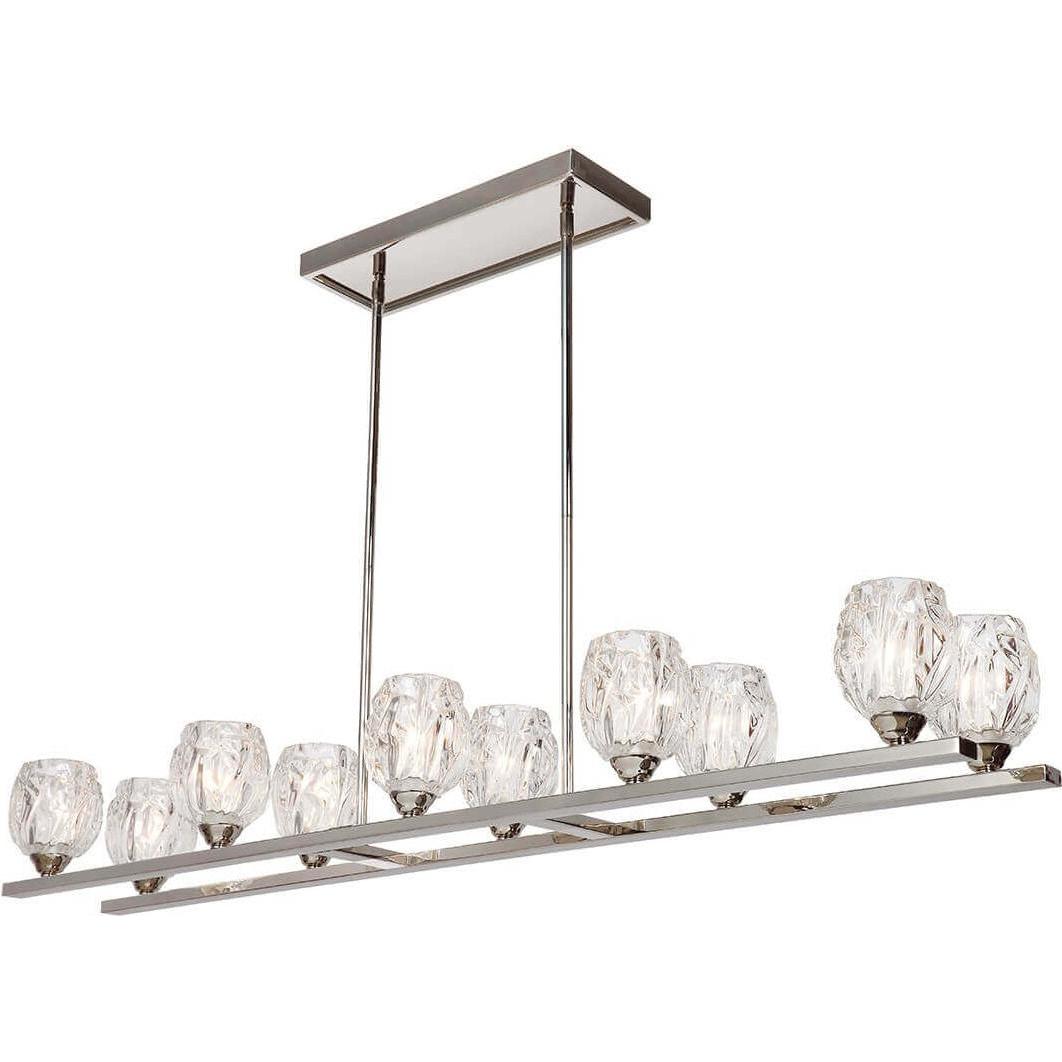 Thumbnail - Elstead Lighting, Kronleuchter, Rubin LED Kronleuchter G9 10-fach Poliertes Nickel