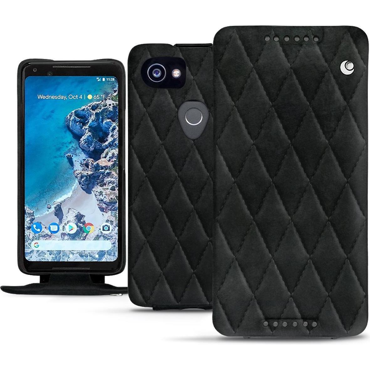 Noreve Lederschutzhülle vertikal (Google Pixel 2 XL), Smartphone Hülle, Schwarz