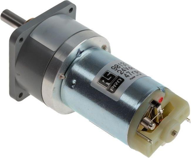Actual product image RS PRO DC Geared Motor 24V, 300 mNm, 47 rpm