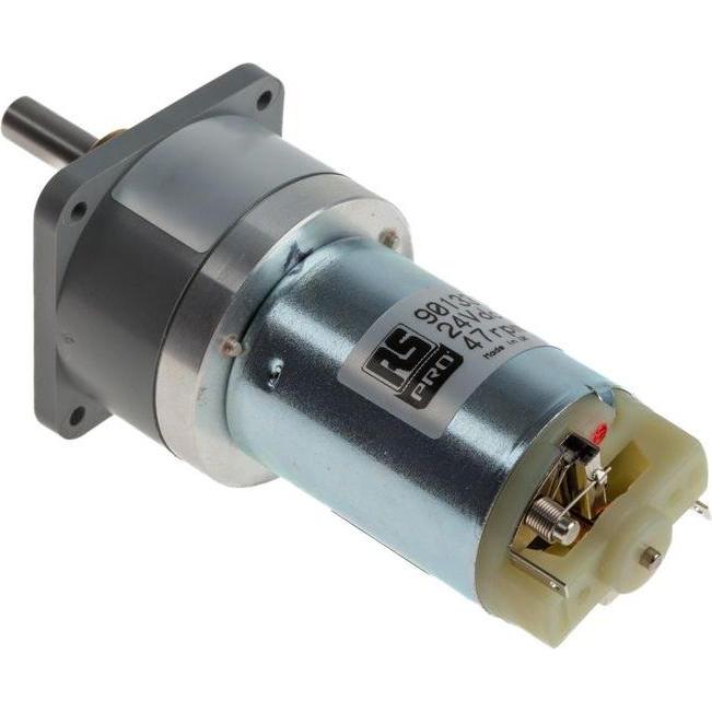 RS PRO, Motore elettrico, Motoriduttore DC 24V, 300 mNm, 47 rpm
