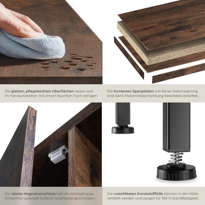 Image du produit tectake Buffet 71x32x82cm (71 x 32 x 82 cm)