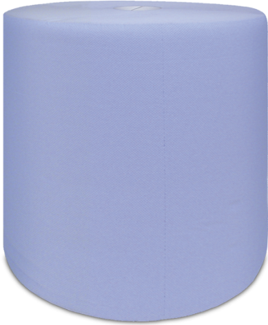 Actual product image Wepa Cleaning roll Comfort, 3-ply, blue, 350 m 100% recycled, sheet size: 365 x 350 mm, with waffle pr (1 x)