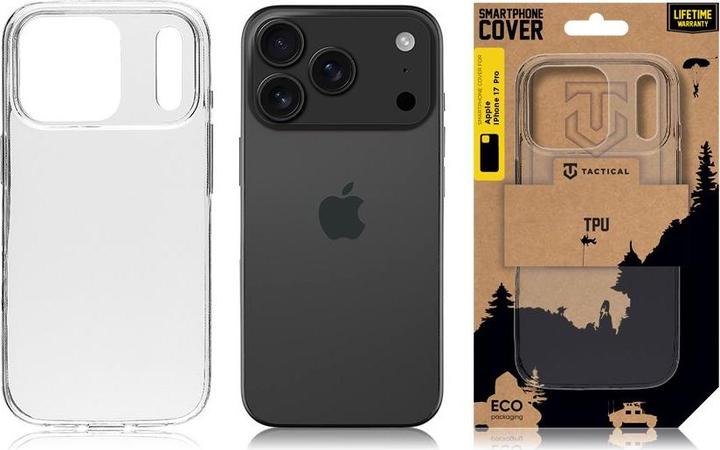 Actual product image Tactical TPU-Hülle für Apple iPhone 17 Pro Transparent (Apple iPhone 17 Pro)