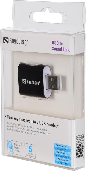 Actual product image Sandberg USB to Sound Link (USB)