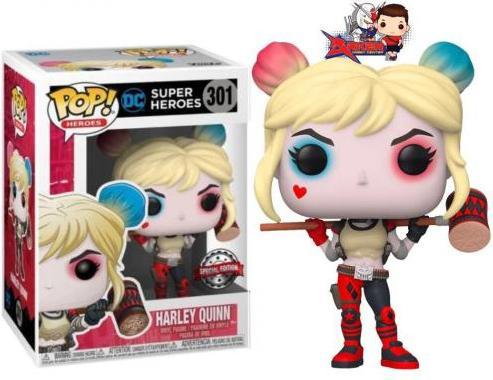 Actual product image Funko POP! DC Comics Harley Quinn w/Mallet (301) EXM