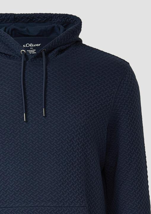 Produktbild s.Oliver Sweatshirt Strukturierter Hoodie (4XL)