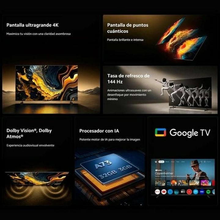 Actual product image Xiaomi | TV | Max 2025 | 85 | Smart TV | Google TV | UHD | Grey (85", QLED, LED, 4K, 2025)
