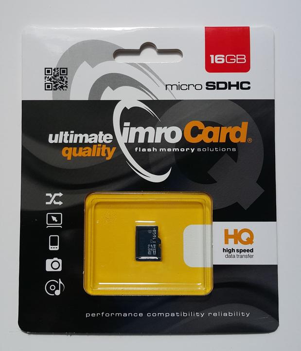 Produktbild IMRO 10/16G UHS-I - 16 GB - MicroSDHC - Klasse 10 - UHS-I - 82 MB/s - 21 MB/s (16 GB, microSDHC, U1, UHS-I)