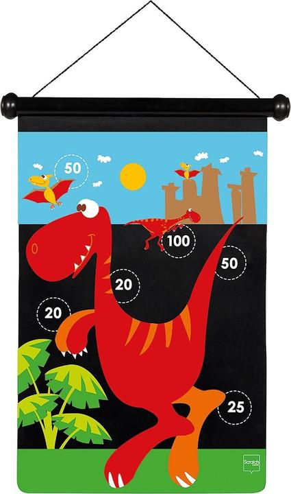 Scratch Dartspiel Dino (1 - 4 Spieler)