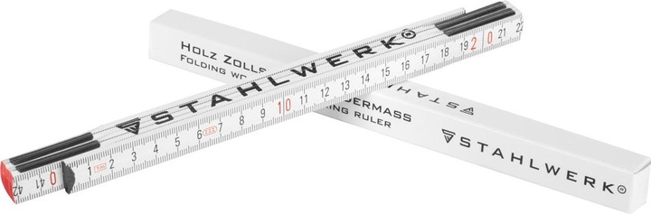 Produktbild Stahlwerk Zollstock 3er Set 1 Meter präziser Holz-Gliedermassstab, Meterstab (Metrisch)