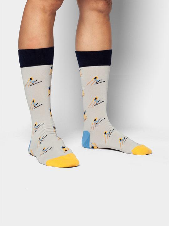 Immagine prodotto DillySocks Sciare con la nebbia (Confezione singola, Taglia unica)