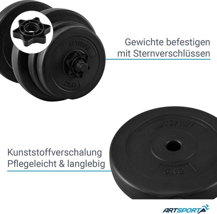 Image du produit Juskys Ensemble d'haltères courts