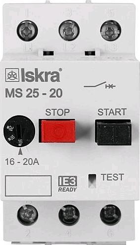 Produktbild Iskra IE3 Motorschutzschalter konform MS25 0,63
