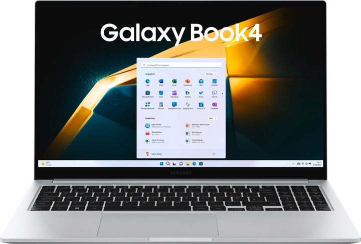 Produktbild Samsung Galaxy Book4 - 15,6 Zoll i5-120U 16 GB 512 GB W11H Platinum Silver (15.60", Intel Core 5 120U, 16 GB, 512 GB, DE)