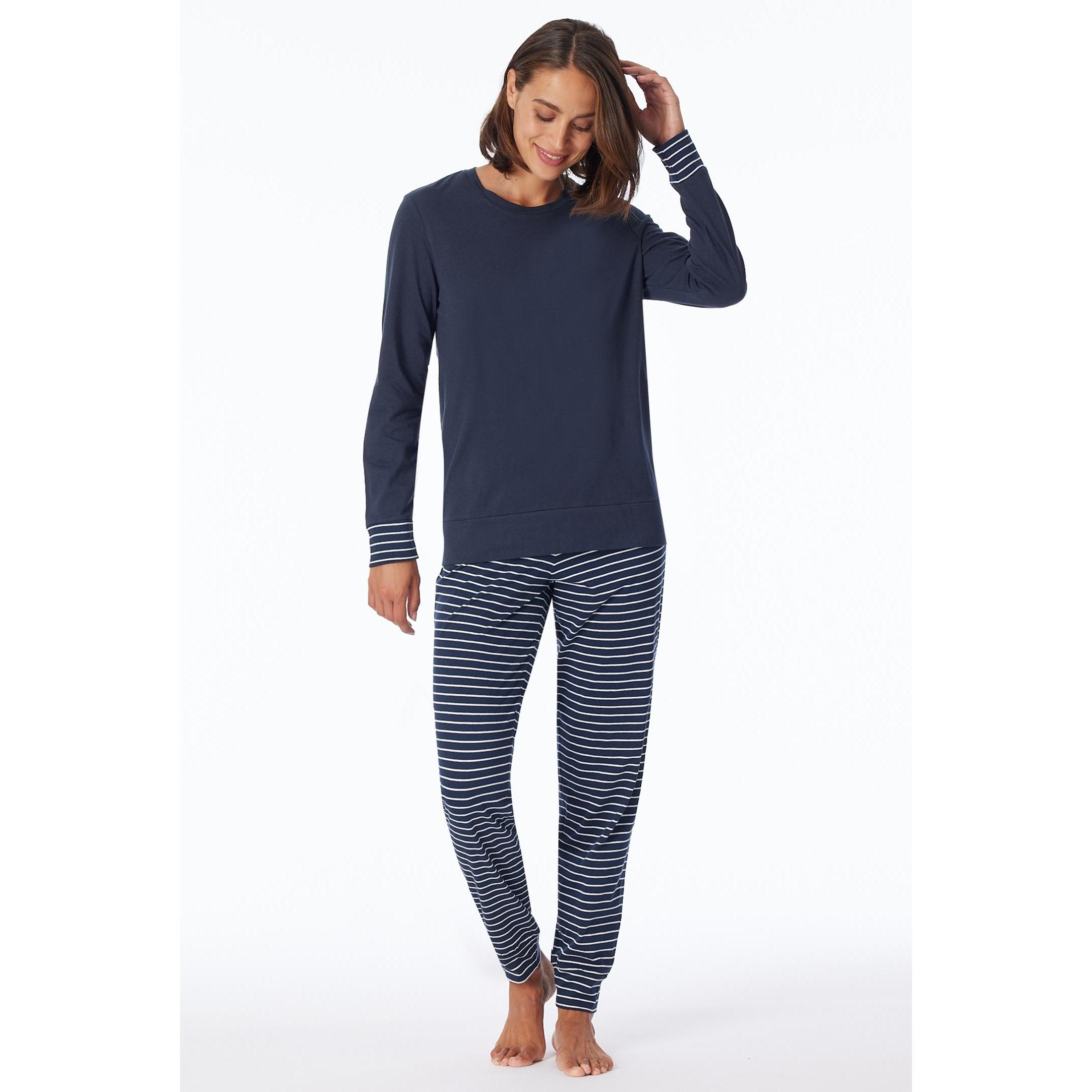 Thumbnail - Uncover by Schiesser, Damen, Pyjama, Schlafanzug, Blau, (44)