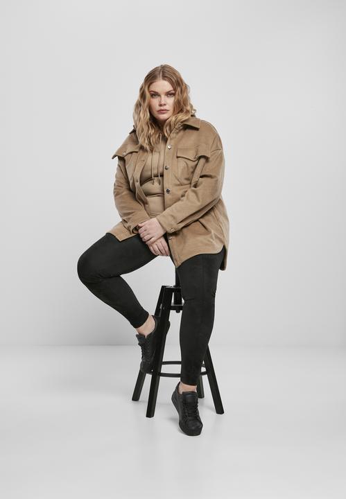 Actual product image Urban Classics Ladies Washed Synthetic Leather Pants (4XL)