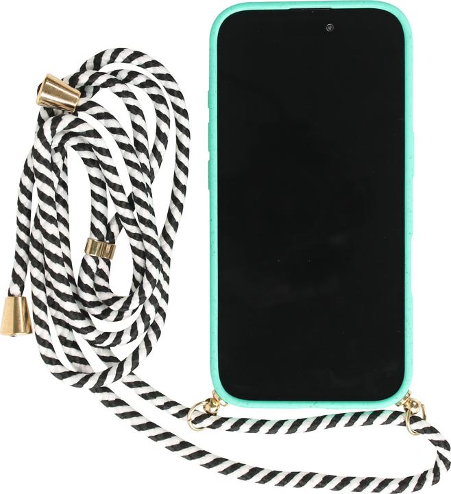 Actual product image PhoneLook Sleeve Organic Eco-Friendly Vegan with Mobile Phone Chain Necklace Turquoise