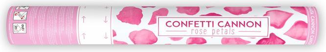 Produktbild Partydeco Konfettikanone - 40cm - Papier - Herzen - Rosa
