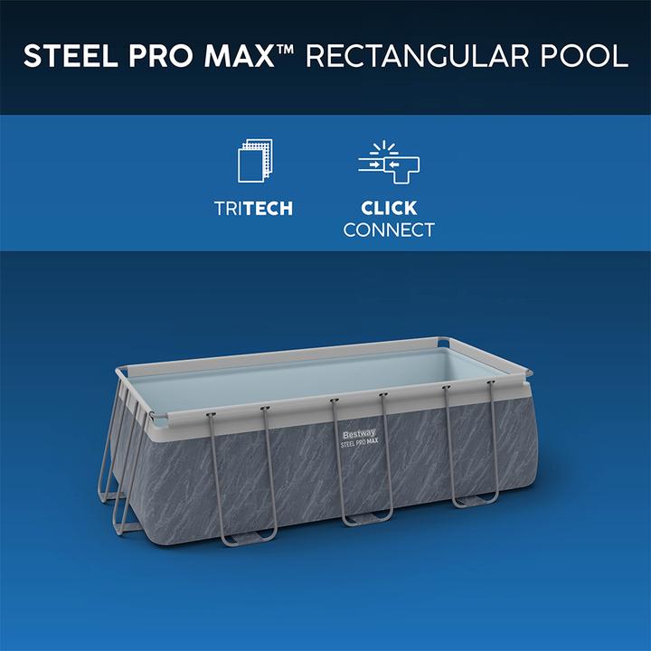 Produktbild Bestway Power Steel Frame Pool-Set 412 x 201 x 122 cm