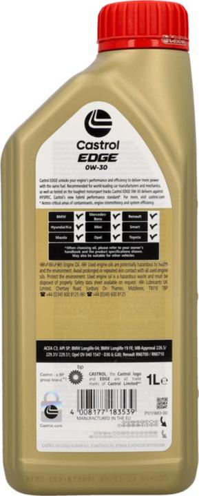 Actual product image Castrol Edge (1 l, SAE 0W-30)