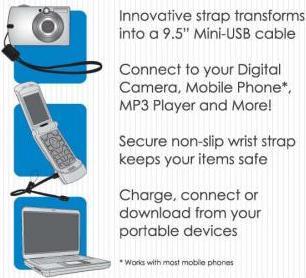Produktbild Logo USB-Kabel USB-A - miniUSB 0,3 m Schwarz (24904) (0.30 m, USB 2.0)