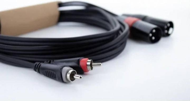 Produktbild Cordial EU 1 MC XLR Verbindungskabel (2x XLR-Stecker 3 polig - 2x Cinch-Stecker) (1 m, Cinch Kabel)