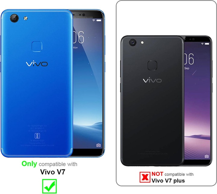 Actual product image Cadorabo Book Jeans Optics Cover (Vivo V7)