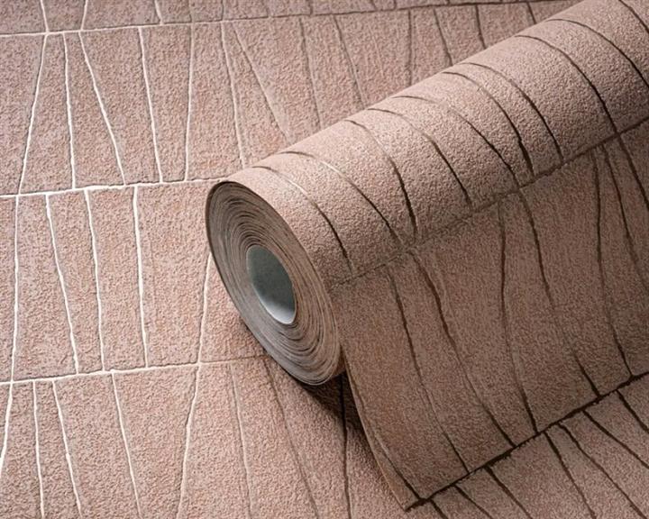 Productafbeelding AS Creation VINYL VLIESBEHANG BASIS 395065 BRUIN GEO MOZAÏEK (12)