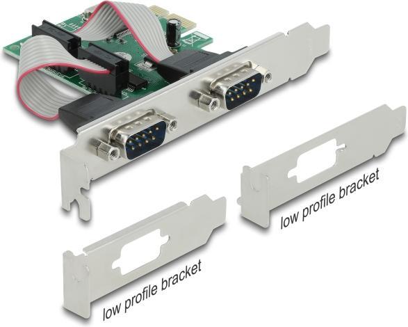 Actual product image Delock PCI Express card 90007 2x serial / RS-232