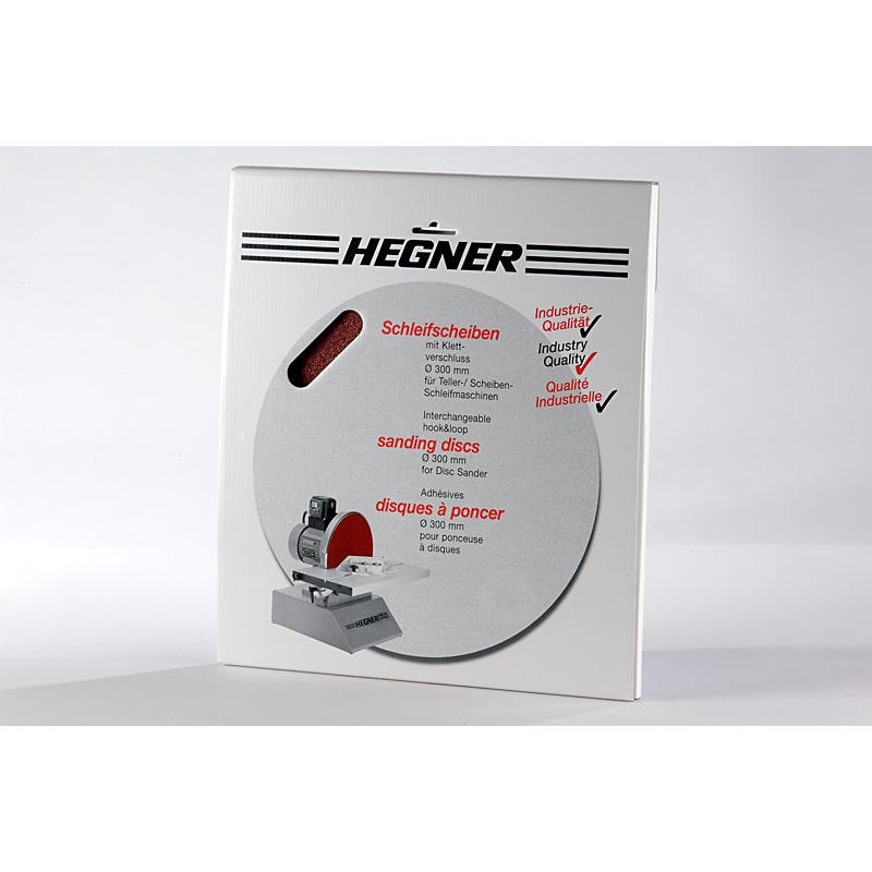 Hegner, Abrasivi, 116410001 Schleifteller mit Klettverschluss für Metall 300mm K60 3 Stück