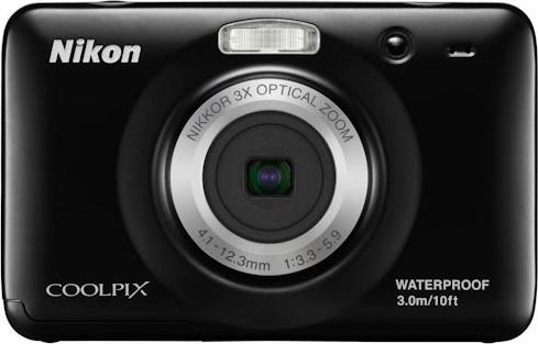 Actual product image Nikon Coolpix S30, 10MP, 3x zoom, HD movies, black (1/3")