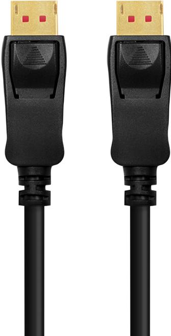 Image du produit LogiLink Câble DisplayPort, DP/M à DP/M, 8K/60 Hz, AMP, noir, 10 m (10 m, DisplayPort, 1.4)