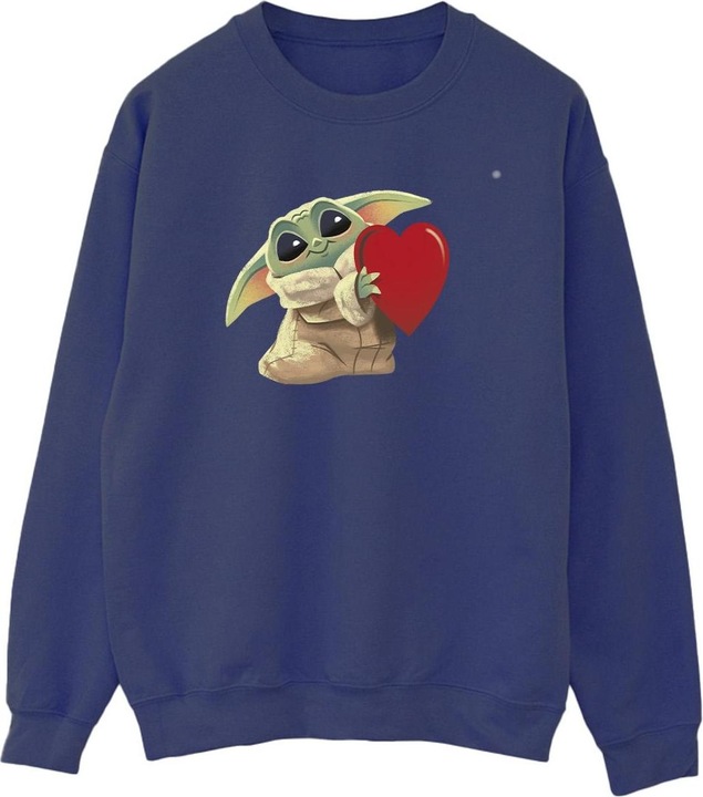 Actual product image Star Wars Mens The Mandalorian The Kids With Heart Sweatshirt (5XL)