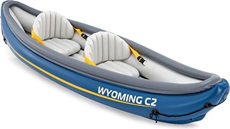 Actual product image Intex Inflatable Canoe Colorbaby Wyoming C2 307 x 89 x 53 cm