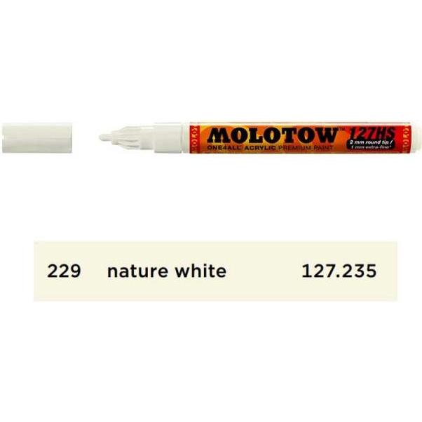 Thumbnail - Molotow, Marker, Filzstift One4all 127HS nature white 229 (Naturweiss, 2 mm, 1 x)