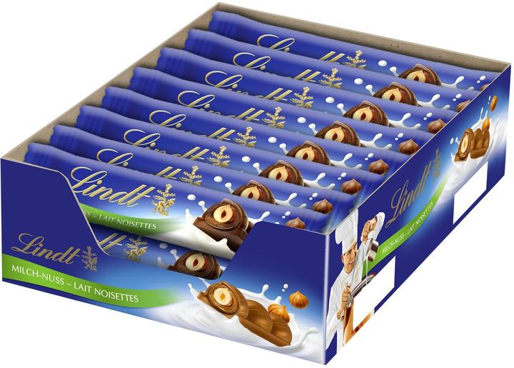 Immagine prodotto Lindt Barretta di cioccolato al latte e noci multipack (30 %, 630 g) (630 g)
