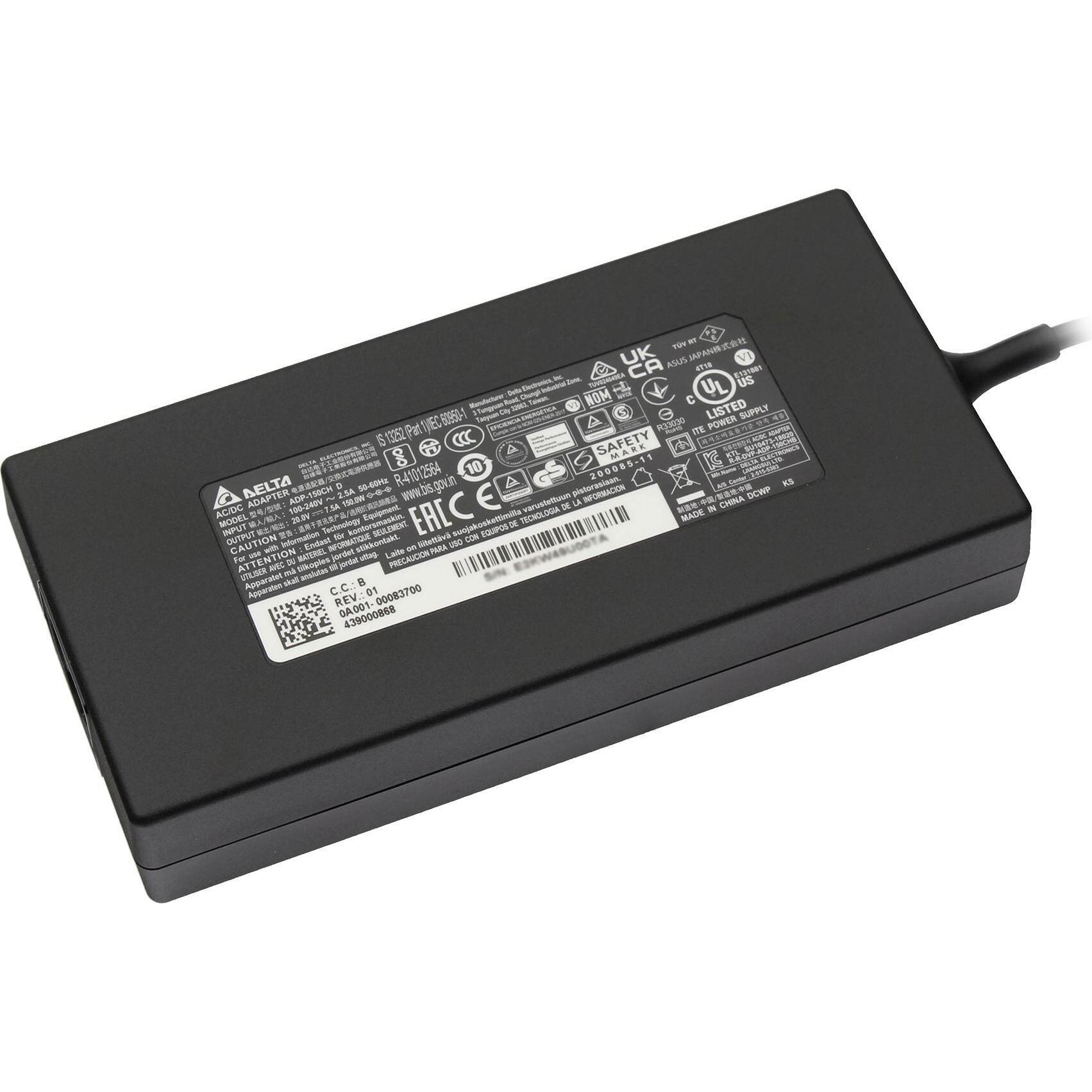 ASUS 0A001-00083700 (150 W), Notebook Netzteil, Schwarz