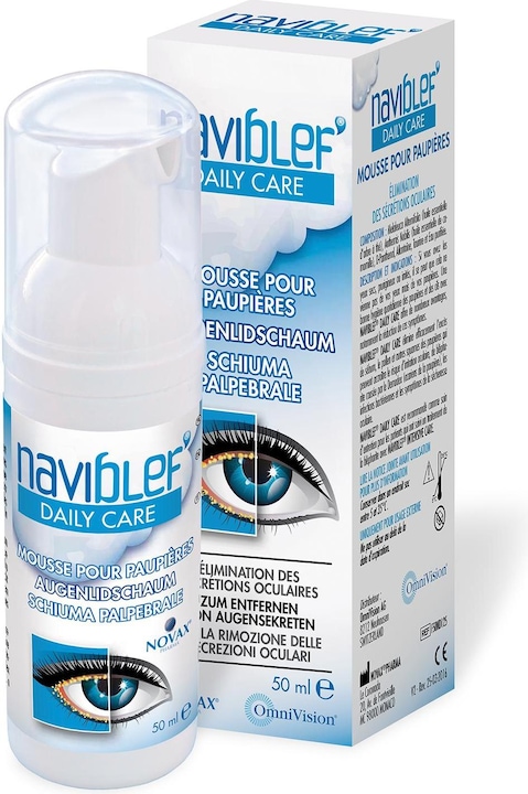 Immagine prodotto Naviblef Schiuma per la cura quotidiana delle palpebre 50ml (50 ml, Giorno)